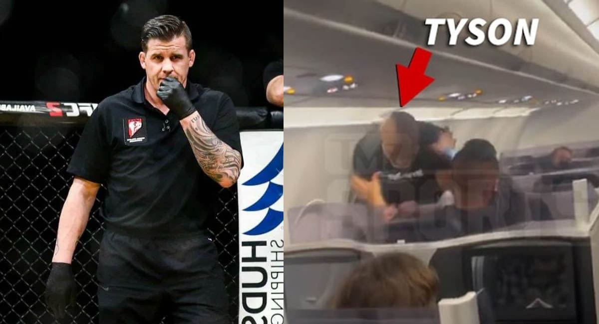 UFC referee Marc Goddard has spoken out to defend Mike Tyson after shocking footage emerges