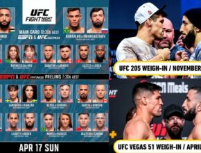 UFC Vegas 51 weigh-in results and Faceoffs