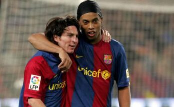 Barcelona legend Ronaldinho reminisced assist that helped Lionel Messi score his first ever goal for Barcelona