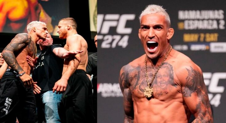 Charles Oliveira commented on his failed weigh-in result before his fight with Justin Gaethje at UFC 174