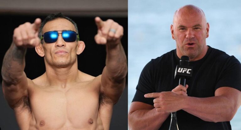 Dana White answered if Tony Ferguson would be fighting for his “UFC life” against Michael Chandler at UFC 274