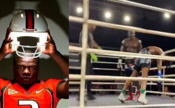 NFL legend Frank Gore brutally knocked out his opponent in his boxing debut