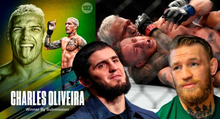 Reaction of professional fighters after Charles Oliveira stopped Justin Gaethje at UFC 274