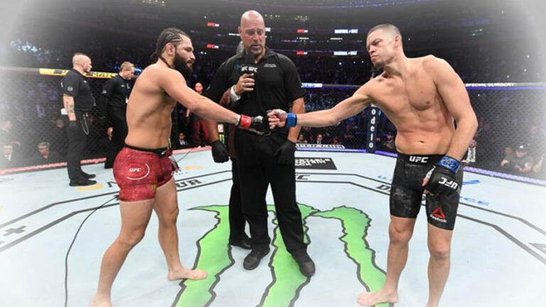 Jorge Masvidal would like to send off his former foe Nate Diaz in style