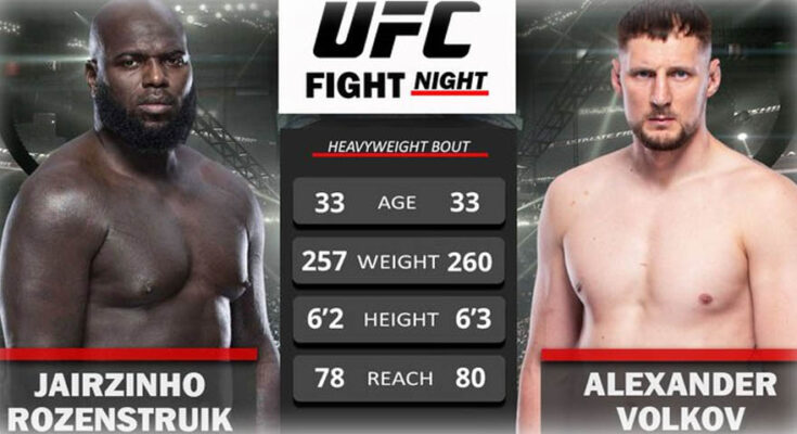 UFC Fight Night 207 Alexander Volkov vs. Jairzinho Rozenstruik - full card, how to watch and all details