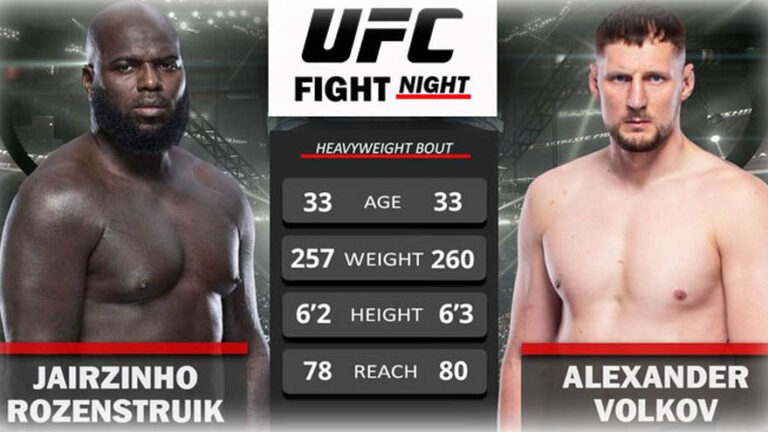 UFC Fight Night 207: Alexander Volkov vs. Jairzinho Rozenstruik – full card, how to watch and all details