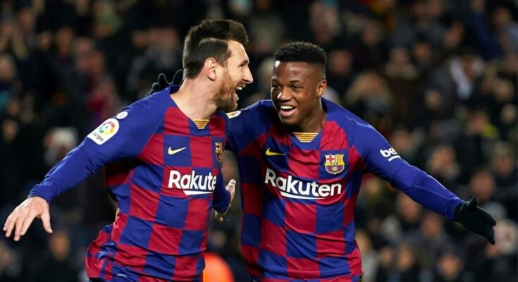 Barcelona winger Ansu Fati hopes PSG superstar Lionel Messi can seal Camp Nou return