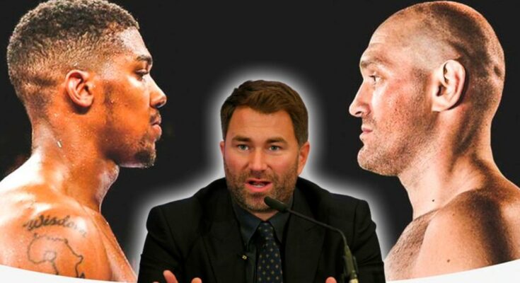 Eddie Hearn reacts to Tyson Fury's words about his willingness to fight Anthony Joshua for free