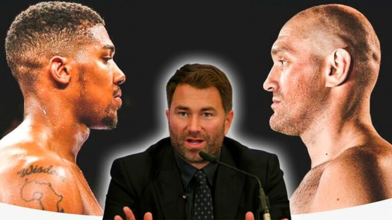 Eddie Hearn reacts to Tyson Fury’s words about his willingness to fight Anthony Joshua for free