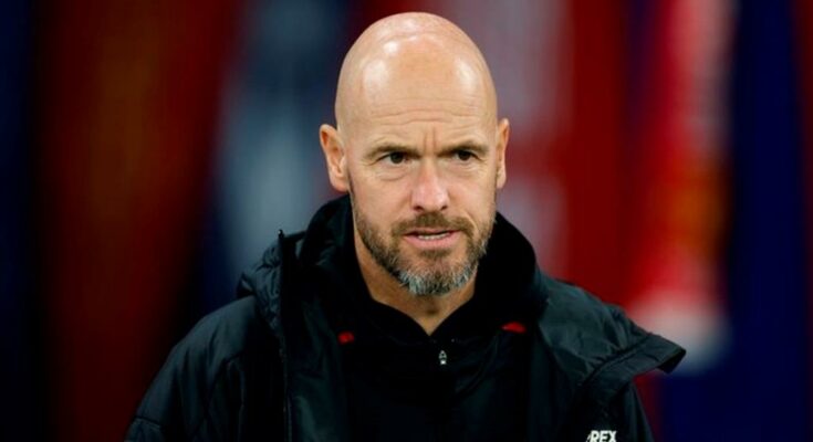 Erik ten Hag was caught screaming at one of his players during the friendly win over Crystal Palace