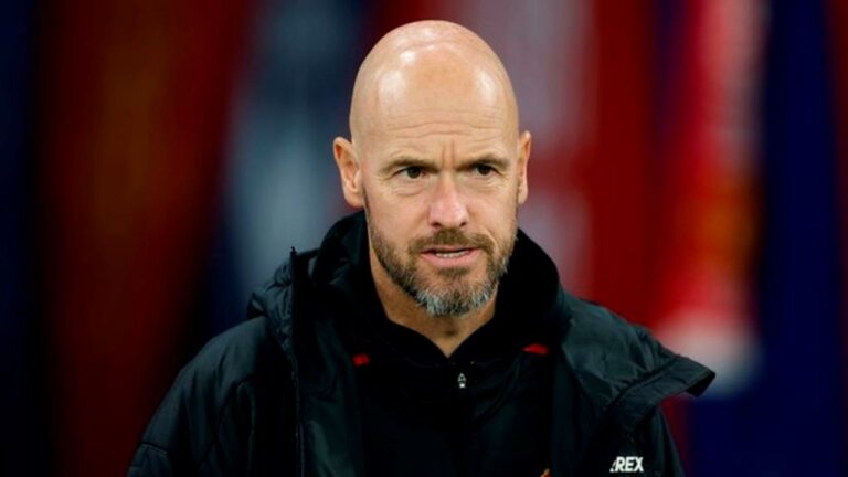 Erik ten Hag was caught screaming at one of his players during the friendly win over Crystal Palace