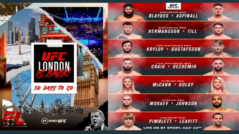 British fighter Tom Aspinall shared his expectations for his upcoming fight against experienced American fighter Curtis Blaydes at UFC London on July 23