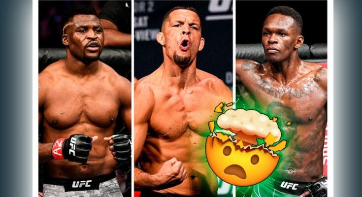 UFC Fans in shock after Nate Diaz claims Francis Ngannou and Israel Adesanya are his only worthy opponents