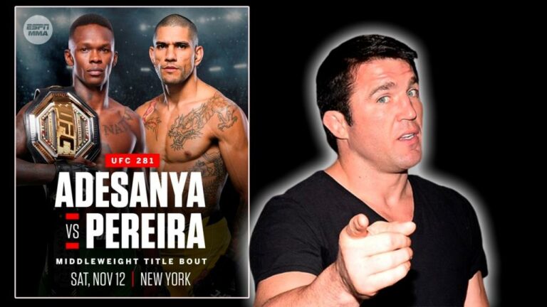 Chael Sonnen thinks a win for Alex Pereira over Israel Adesanya would be a disaster for the UFC