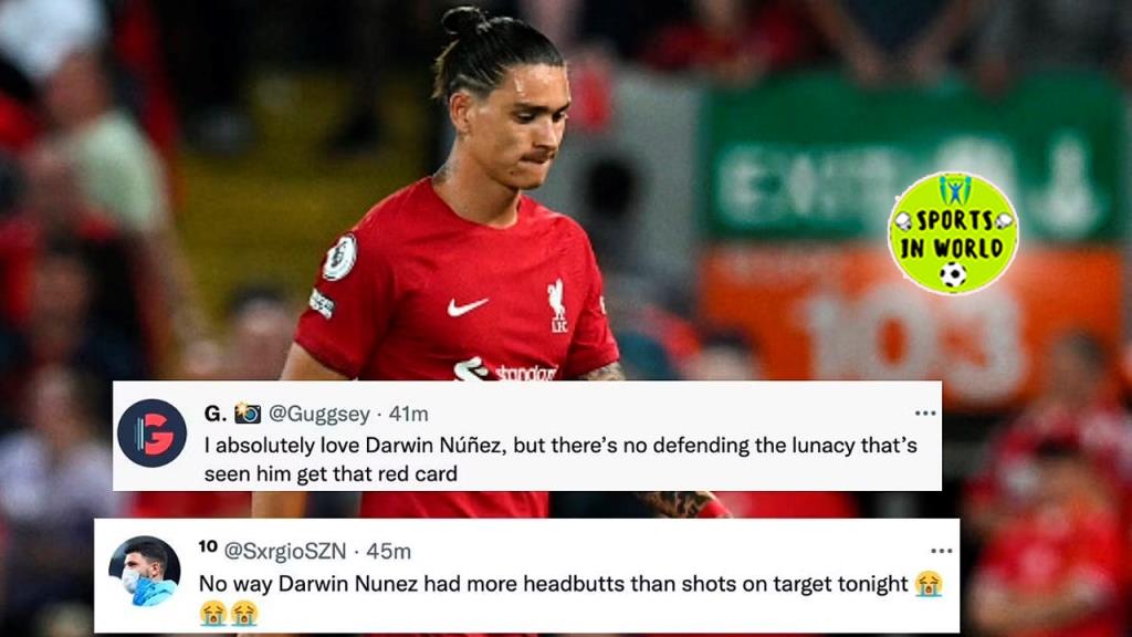 Liverpool attacker Darwin Nunez gets ripped apart for getting sent off against Crystal Palace
