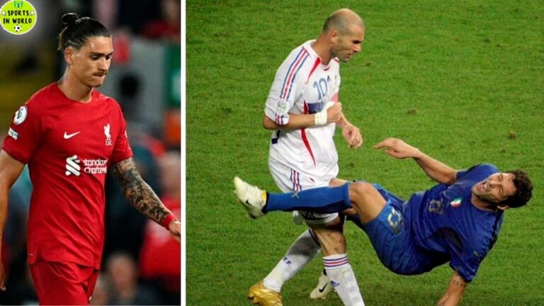 Manchester United legend Rio Ferdinand reacts to Liverpool striker Darwin Nunez’s headbutt
