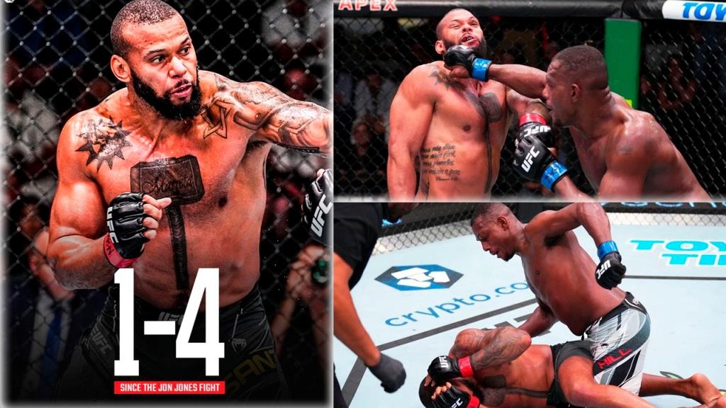 Thiago Santos commented on his loss to Jamahal Hill on UFC on ESPN 40 main event