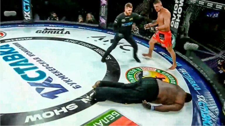 Brazilian MMA veteran Zuluzinho was on the receiving end of one of the year’s by Belarusian star Petr Romankevich  (VIDEO)