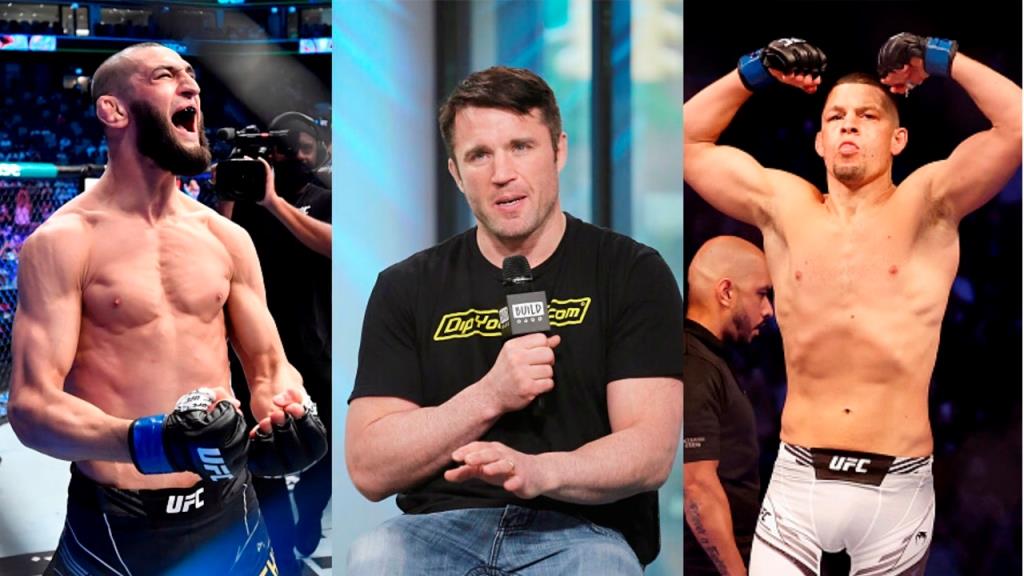 Chael Sonnen weighed in on the highly anticipated welterweight matchup Khamzat Chimaev vs Nate Diaz at UFC 279 next weekend