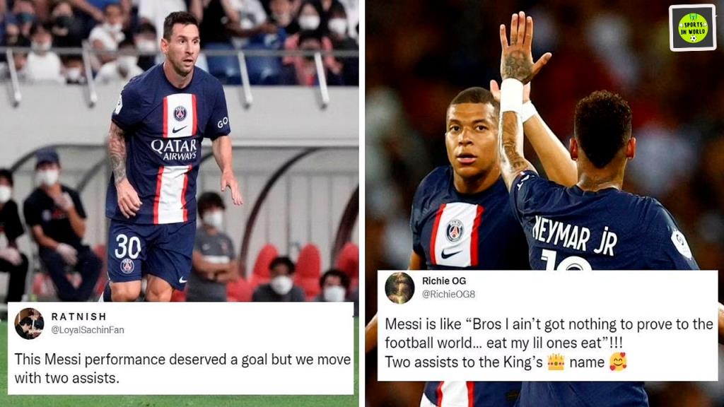 Fans celebrate Lionel Messi after putting in selfless performance to assist Neymar and Mbappe in PSG win at Toulouse