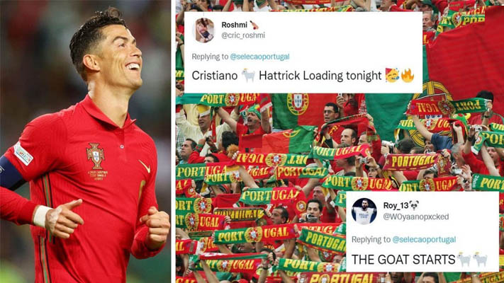 Fans celebrate on Twitter as Cristiano Ronaldo starts for Portugal against Czech Republic -See more