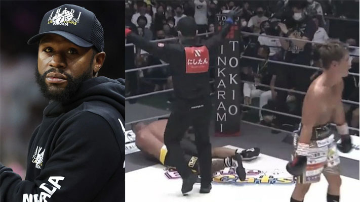 Floyd Mayweather’s bodyguard getting knocked out by a bantamweight at RIZN 38 | VIDEO