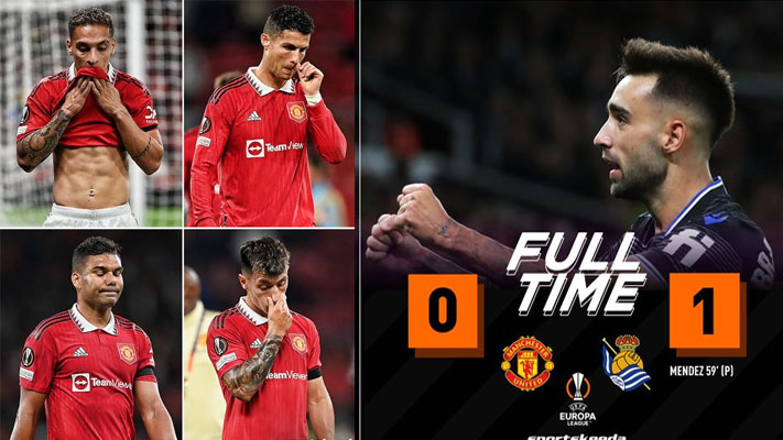 Manchester United 0-1 Real Sociedad Cristiano Ronaldo misfires in a disappointing defeat