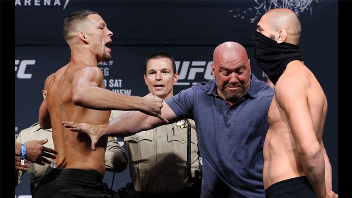 MMA fighters and fans reacted to backstage brawl between Khamzat Chimaev, Kevin Holland, and Nate Diaz that led to cancelation of UFC 279 presser