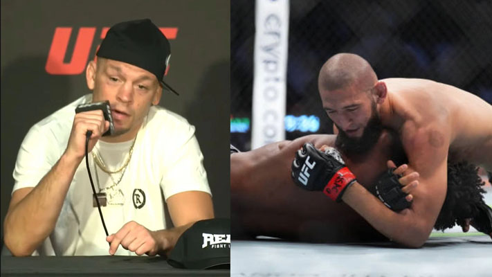 Nate Diaz gives nine-word reaction to Khamzat Chimaev's UFC 279 performance