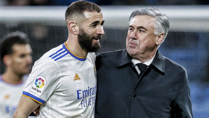Real Madrid manager Carlo Ancelotti provided an update on Karim Benzema's injury issues ahead of crucial Atletico clash
