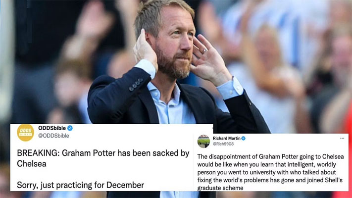 The reaction of football fans to Chelsea appoint Graham Potter as new manager