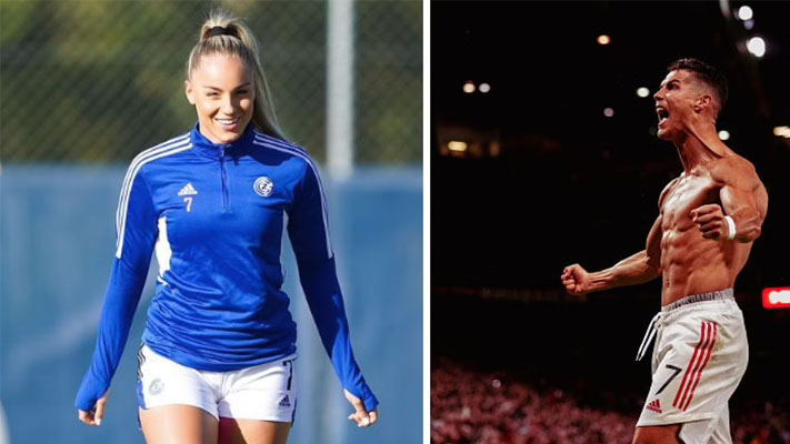 World's 'most beautiful fooballer' says she is a huge fan of Manchester United superstar Cristiano Ronaldo because of his 'discipline'