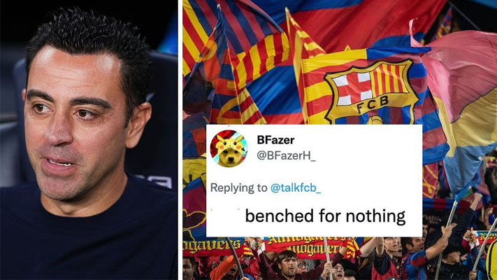 Barcelona fans lose their minds as attacker is benched for Athletic Club clash