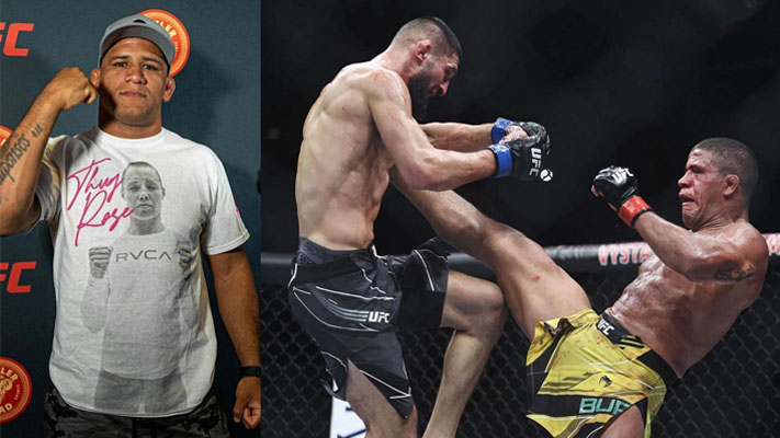 Gilbert Burns would like to see his opponent Khamzat Chimaev remain in the same weight class, despite a huge blunder on the scale recently
