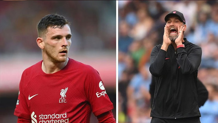 Jurgen Klopp provides injury update on Andy Robertson and 4 other Liverpool stars ahead of Arsenal game