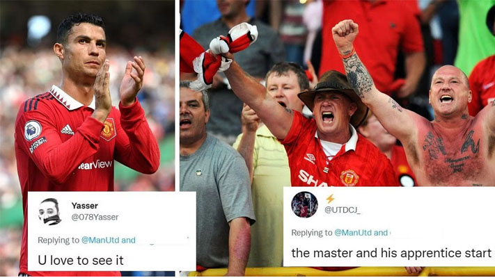Take a look to how Manchester United fans thrilled as attacker starts alongside Cristiano Ronaldo against Sheriff