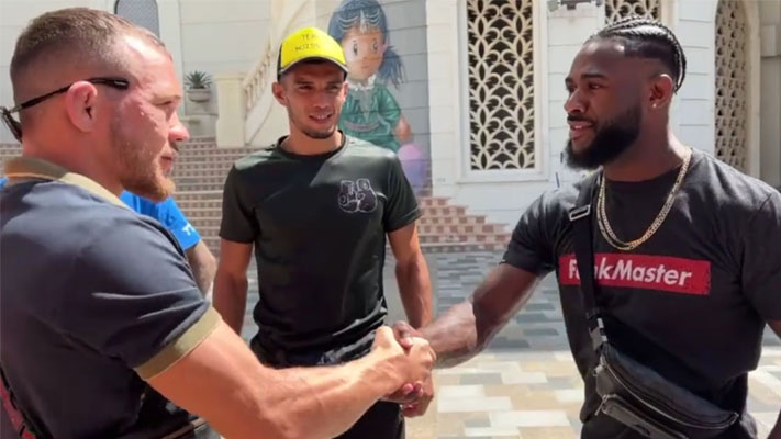 MMA Fans react as fierce rivals Aljamain Sterling and Petr Yan share a wholesome handshake ahead of UFC 280