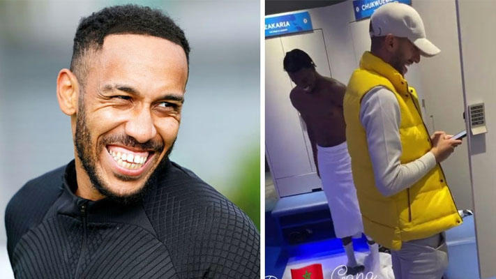 Pierre-Emerick Aubameyang trolls Chelsea teammate who was caught removing his underwear on camera