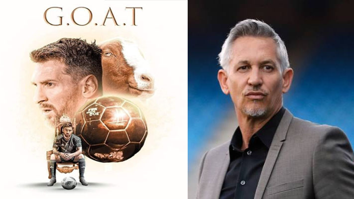 The former Barcelona striker Gary Lineker brands Lionel Messi as the GOAT after stunning strike in PSG’s 1-1 draw against Benfica