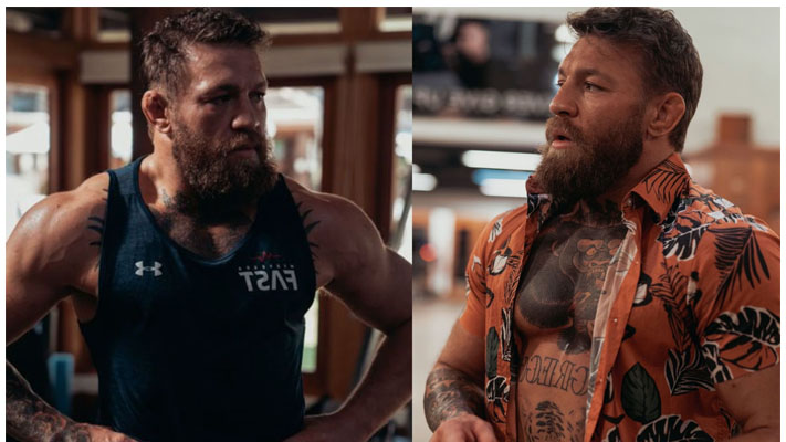 UFC middleweight hilariously reacts to Conor McGregor’s bulked up physique in latest picture – “DM me your trainer”