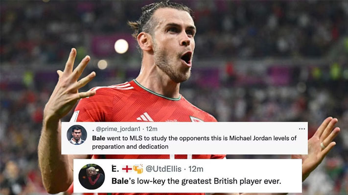 Check out how Twitter exploded as Gareth Bale scores late penalty in Wales’ 1-1 draw against USA at 2022 FIFA World Cup
