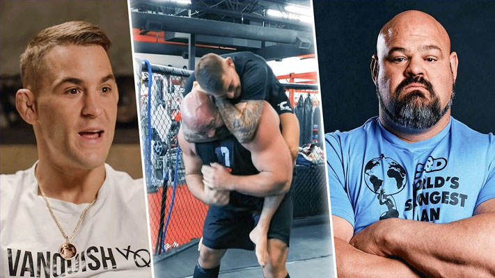 Dustin Poirier told how he choked out 'World's Strongest Man' Brian Shaw in viral video