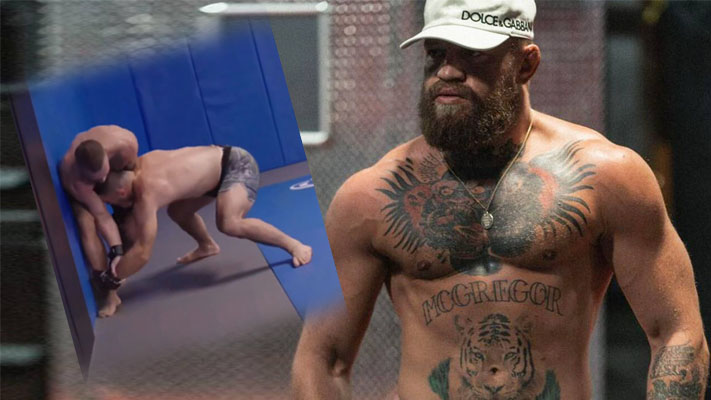 Take a look how Conor McGregor displays incredible takedown defense and sprawling skills while wrestling 3 different fighters back to back