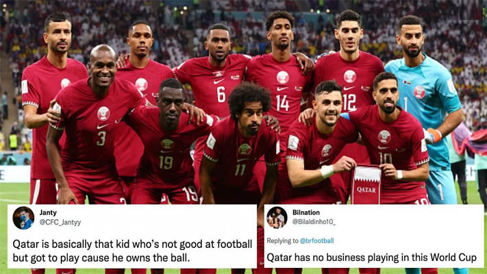 Take a look how Qatar get trolled brutally on Twitter for shambolic display in 2022 FIFA World Cup defeat to Ecuador