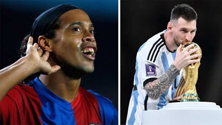 Brazilian legend Ronaldinho tips Lionel Messi to win 2023 Ballon d’Or after Argentina’s 2022 FIFA World Cup triumph