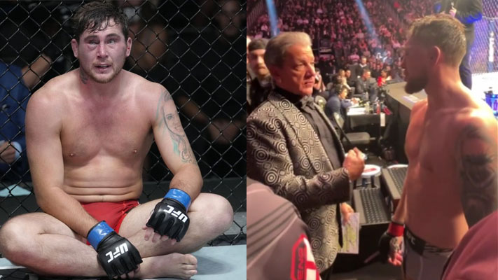 Darren Till stopped to tell Bruce Buffer that he tore his ACL after his loss at UFC 282 to Dricus du Plessis
