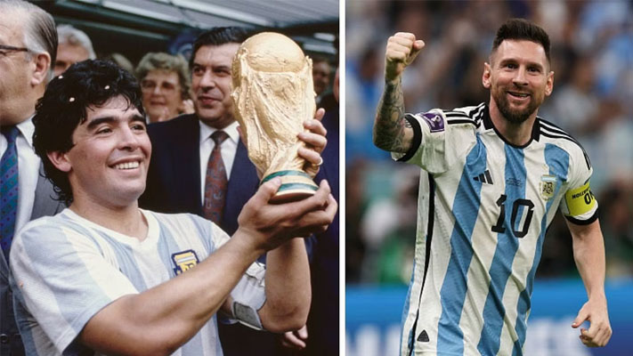 Emotional Lionel Messi says Diego Maradona is ‘pushing from above’ after qualifying to 2022 FIFA World Cup SFs