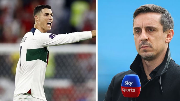 Former Manchester United defender Gary Neville takes fresh swipe at Portugal superstar Cristiano Ronaldo