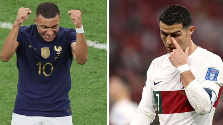 France superstar Kylian Mbappe commented on Portugal captain Cristiano Ronaldo's recent Instagram post