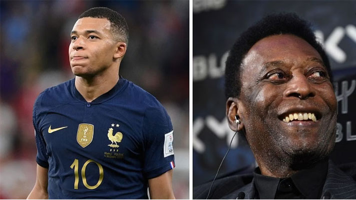 French forward Kylian Mbappe broke a 60-year-old FIFA World Cup record held by Pele in France's 3-1 win over Poland (December 4)